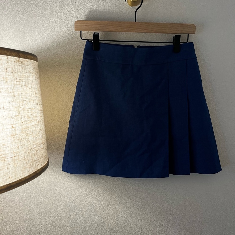 Alice and Olivia Classic a line Blue Women's Skirt